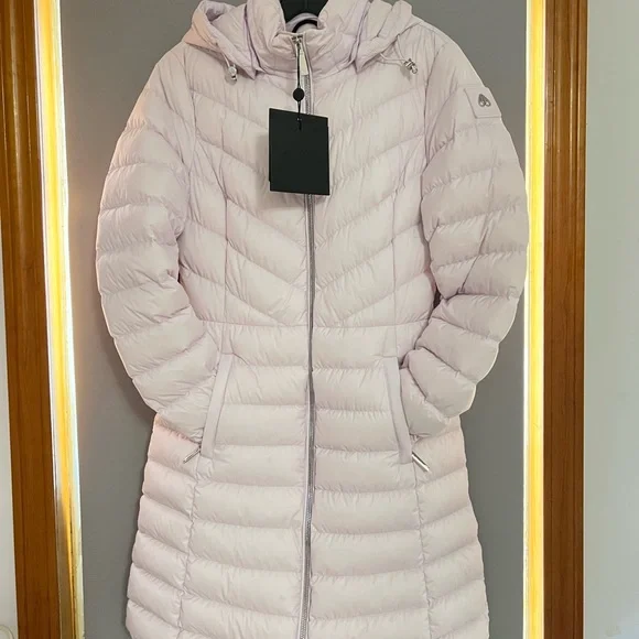 Moose Knuckles Lilac Yukon Air Down Puffer Jacket with Hood - Picture 3 of 16